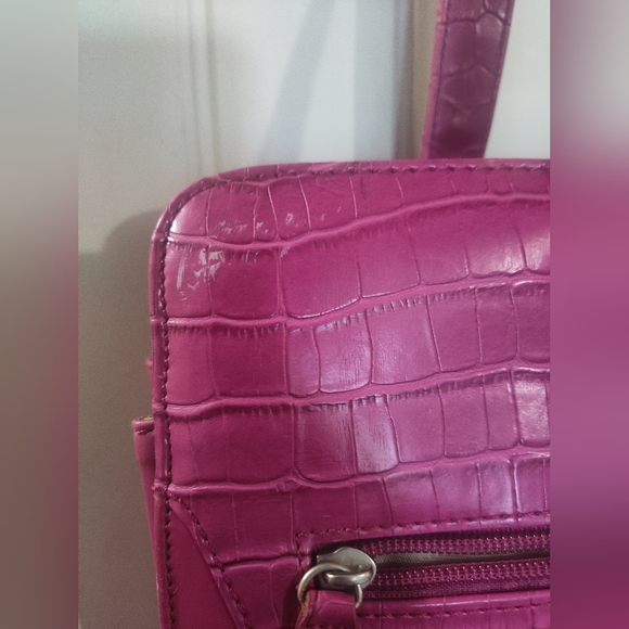 Buxton Genuine Leather Pink Briefcase Shoulder Bag - Picture 7 of 8